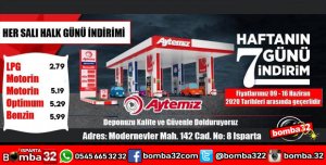 ISPARTA'DA GÖRÜLMEMİŞ AKARYAKIT İNDİRİMİ