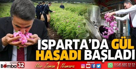 Isparta'da gül hasadı başladı