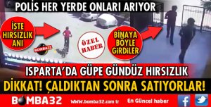 ISPARTA'DA GÜPEGÜNDÜZ BİSİKLET HIRSIZLIĞI YAŞANDI