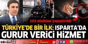 Isparta'da gurur verici hizmet