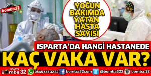ISPARTA'DA HANGİ HASTANEDE KAÇ VAKA BULUNUYOR