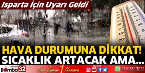 Isparta'da hava durumu tahminleri