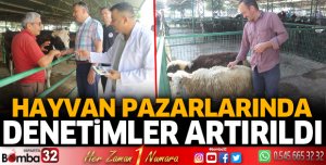 Isparta'da hayvan pazarlarında denetim