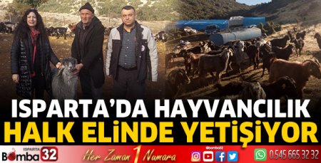 Isparta'da hayvancılık halk elinde yetişiyor