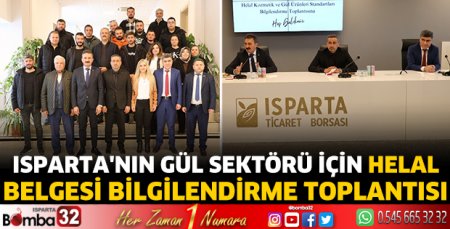 Isparta'da Helal Belgesi Bilgilendirme Toplantısı 