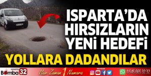 Isparta'da hırsızların yeni hedefi rögar kapakları
