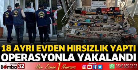 Isparta'da hırsızlık şüphelisi yakayı ele verdi