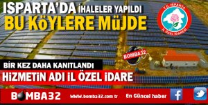 ISPARTA'DA HİZMETİN ADI İL ÖZEL İDARE 
