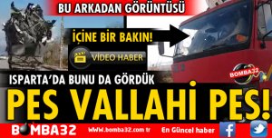 ISPARTA'DA HURDA YÜKLE KAMYONET BU KADARINA DA PES DEDİRTTİ 