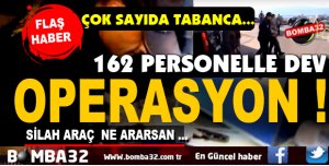 Isparta'da Huzur Operasyonu çok sayıda silah ele geçirildi