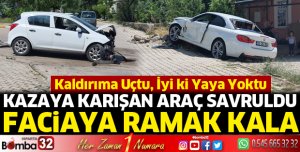 Isparta'da İki otomobil çarpıştı