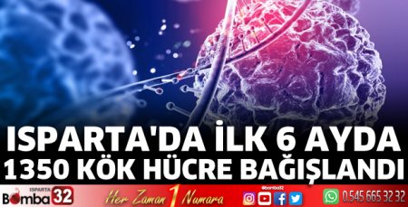 Isparta'da ilk 6 ayda 350 kök hücre bağışlandı