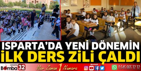 Isparta'da ilk ders zili heyecanı