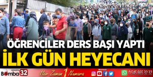 Isparta'da ilk gün heyecanı yaşandı