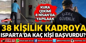 ISPARTA'DA İŞ BAŞVURUSU SÜRESİ SONA ERDİ