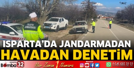 Isparta'da jandarmadan havadan denetim