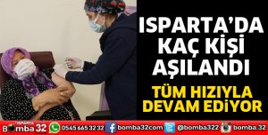 Isparta'da kaç kişi aşılandı