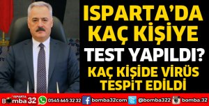 ISPARTA'DA KAÇ KİŞİYE KORONAVİRÜS TESTİ UYGULANDI