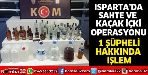 ISPARTA'DA KAÇAK İÇKİ OPERASYONU