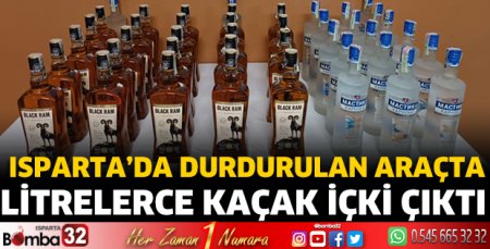 Isparta'da kaçak içki operasyonu