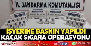 Isparta'da kaçak sigara operasyonu
