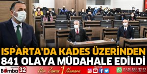 Isparta'da KADES üzerinden 841 asıllı olaya müdahale edildi