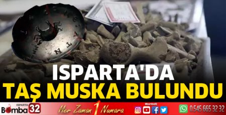 Isparta'da kanser hastalığını tanımlayan taş muska bulundu