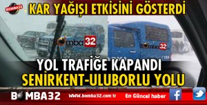 ISPARTA'DA KAR ANİDEN BASTIRDI