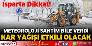 Isparta'da kar etkili olacak