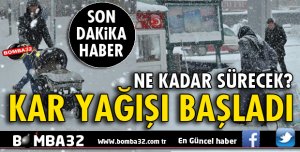 ISPARTA'DA KAR TEKRAR BAŞLADI