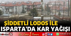 Isparta'da kar yağışı