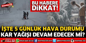 ISPARTA'DA KAR YAĞIŞI DEVAM EDECEK Mİ?