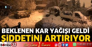 Isparta'da kar yağışı etkisini artırıyor