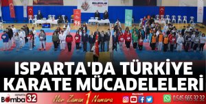 Isparta'da karate mücadeleleri