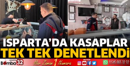 Isparta'da kasaplar denetlendi