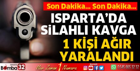 Isparta'da kavgada kan aktı
