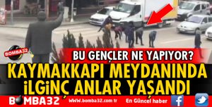 ISPARTA'DA KAYMAKKAPI MEYDANINDA İLGİNÇ ANLAR! 