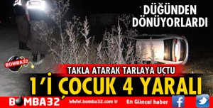 ISPARTA'DA KAZA: 4 YARALI
