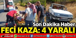 ISPARTA'DA KAZA 4 YARALI
