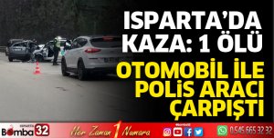 Isparta'da kazada 1 ölü, 1 ağır yaralı