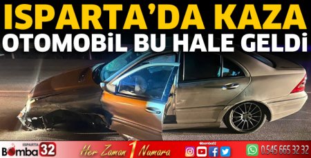 Isparta'da kazada 1 yaralı