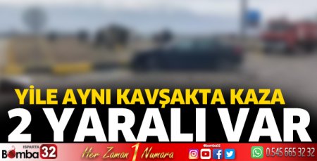 Isparta'da kazada 2 yaralı 