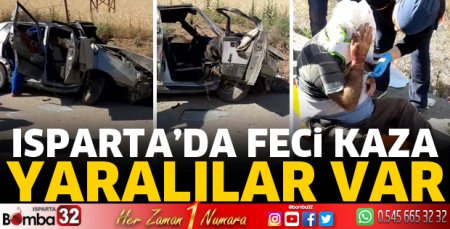 Isparta'da kazada 3 yaralı 