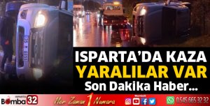 Isparta'da kazada 4 kişi yaralandı