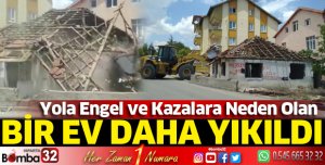 Isparta'da kazaya yol açan evler yıkılıyor