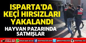 ISPARTA'DA KEÇİ HIRSIZLARI YAKALANDI
