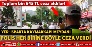ISPARTA'DA KIRMIZI IŞIK İHLALİ YAPAN YAYALARA CEZA
