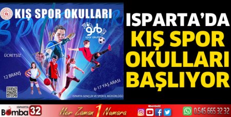 Isparta'da Kış Spor Okulları başlıyor