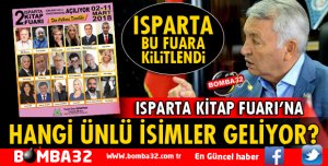 ISPARTA'DA KİTAP FUARINA HANGİ ÜNLÜ İSİMLER KATILACAK