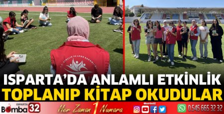 Isparta'da kitap okuma etkinliği